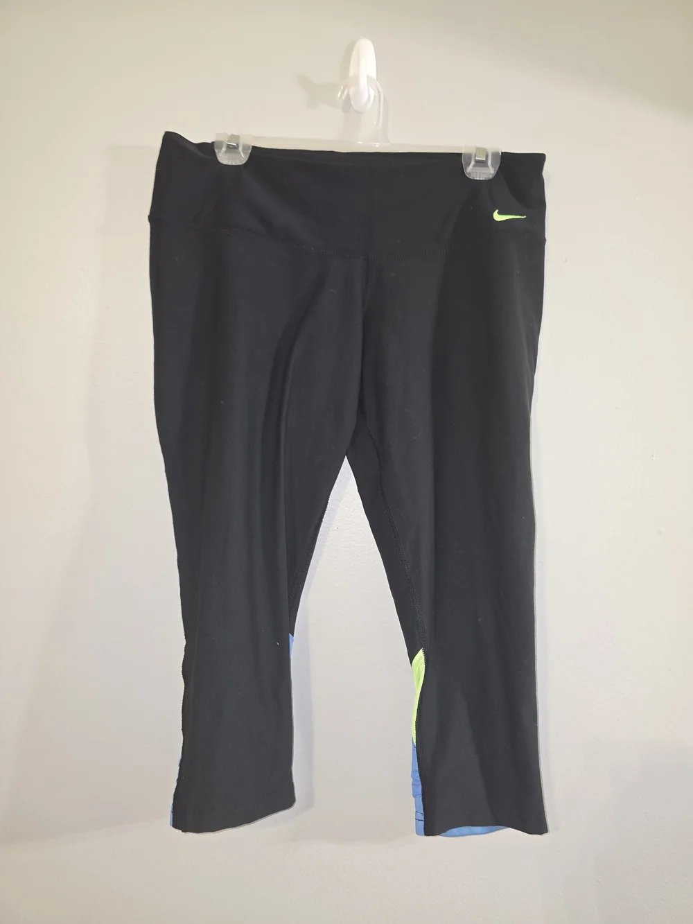 Nike Heather Green Half-Zip Top with Black Leggings Set